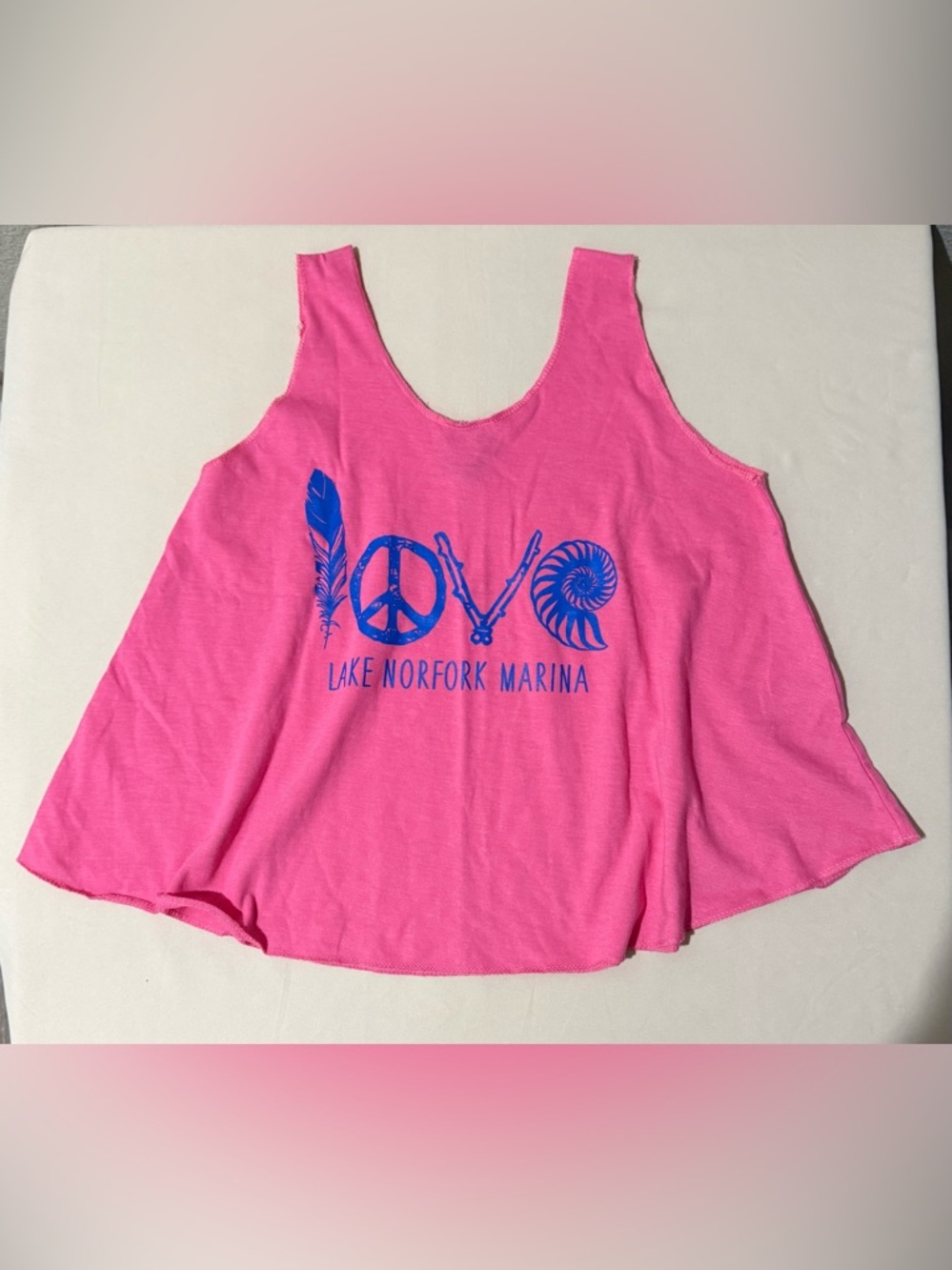 Girl's Pink Graphic Tank Top